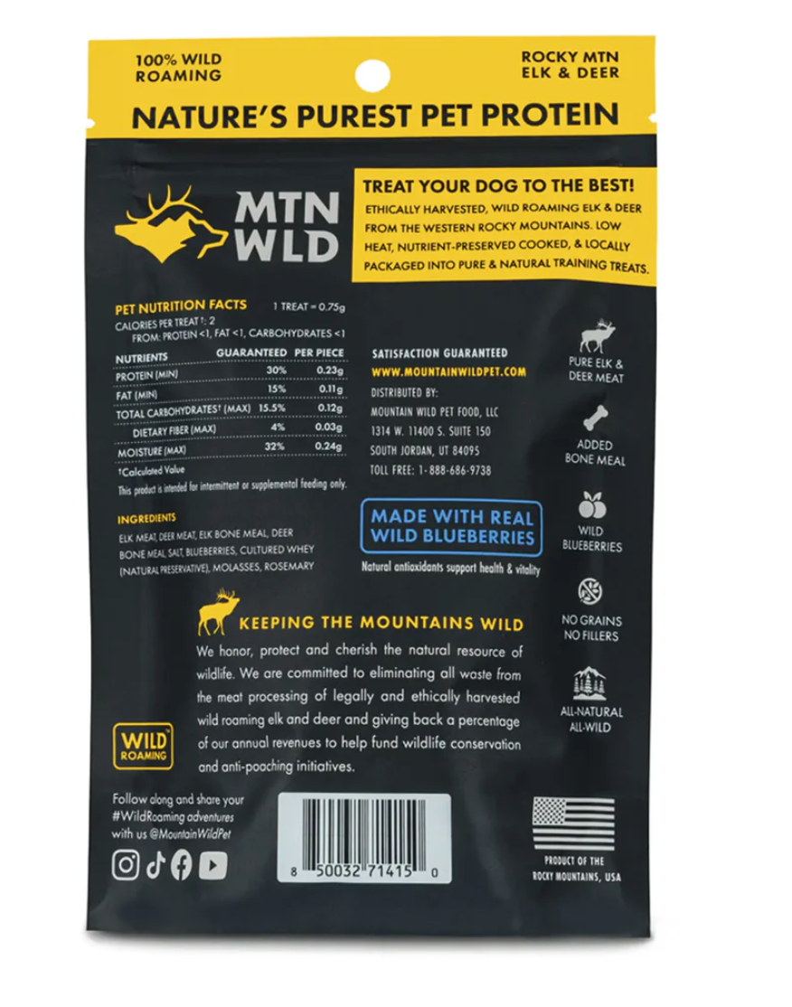 Mountain Wild- High Country Blueberry Training Treats (4oz, 8oz)