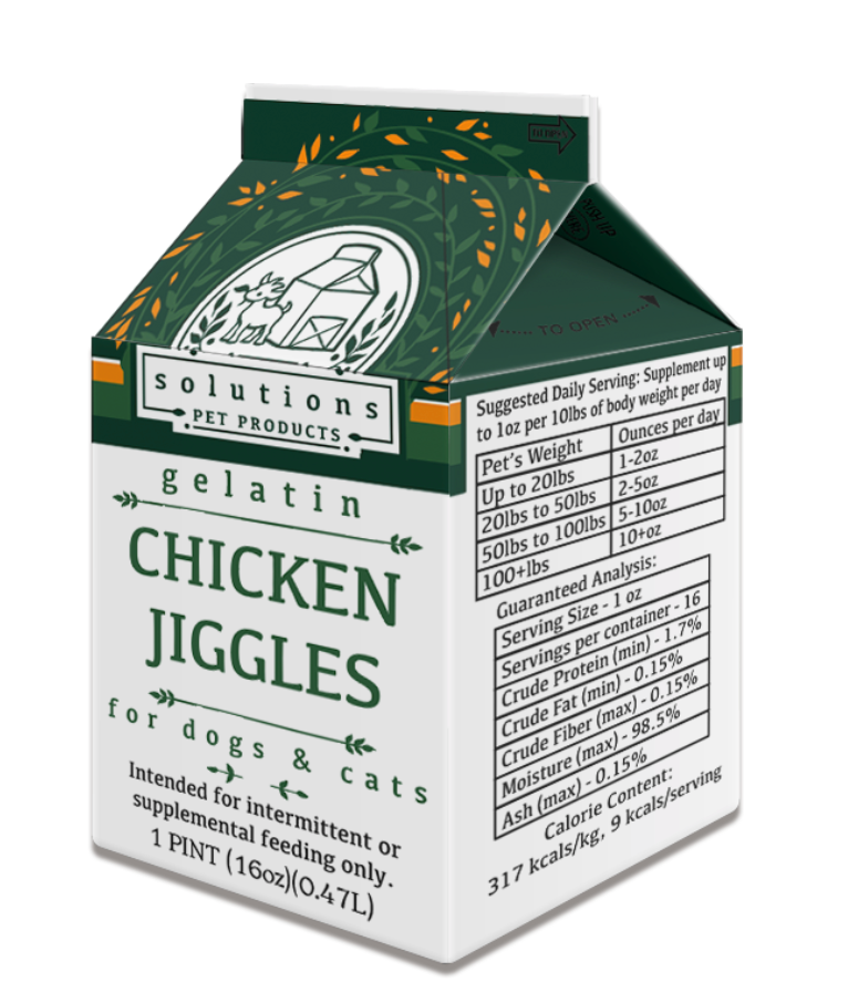 Solutions Pet Products | Gelatin Jiggles (Bone Broth)