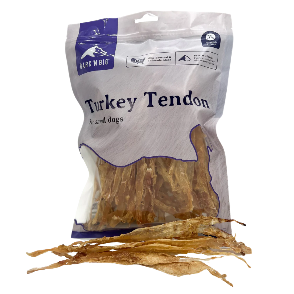 Bark n' Big Turkey Tendon "Chew Bar" Large Bag