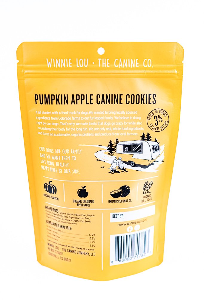 Winnie Lou Pumpkin Apple Canine Cookies