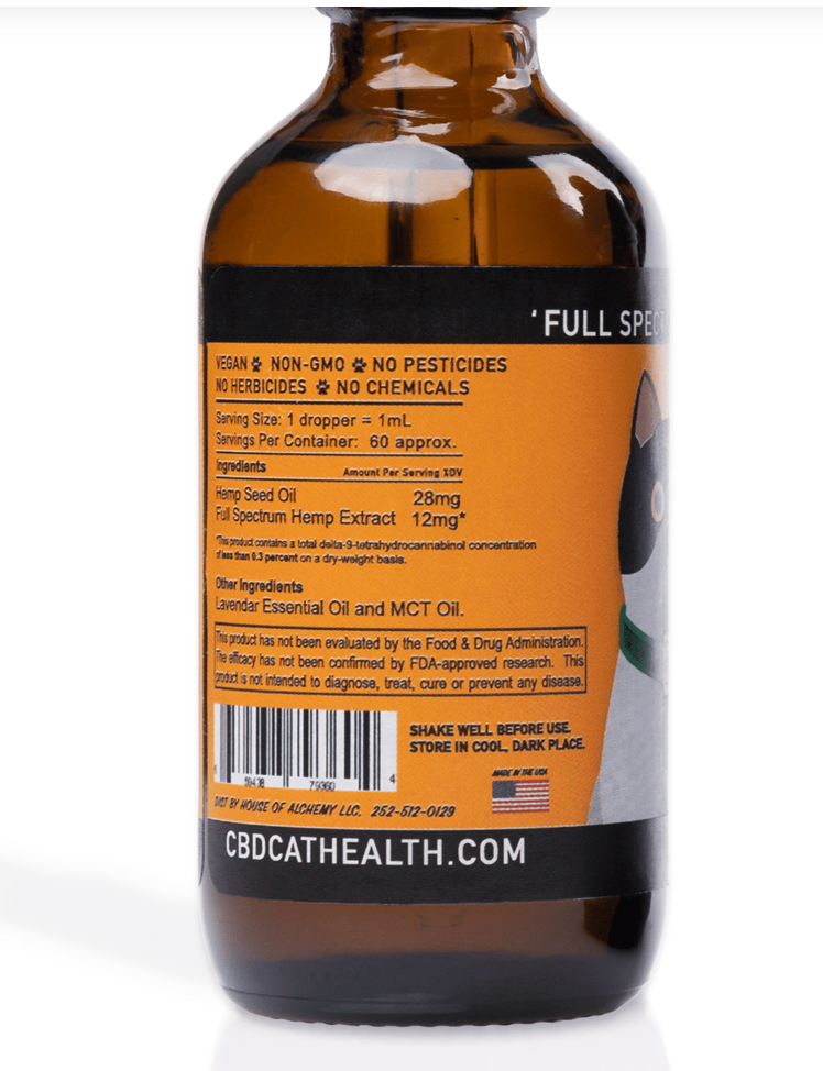 CALM CAT Oil | 550mg - Anxiety, Stress, Fear