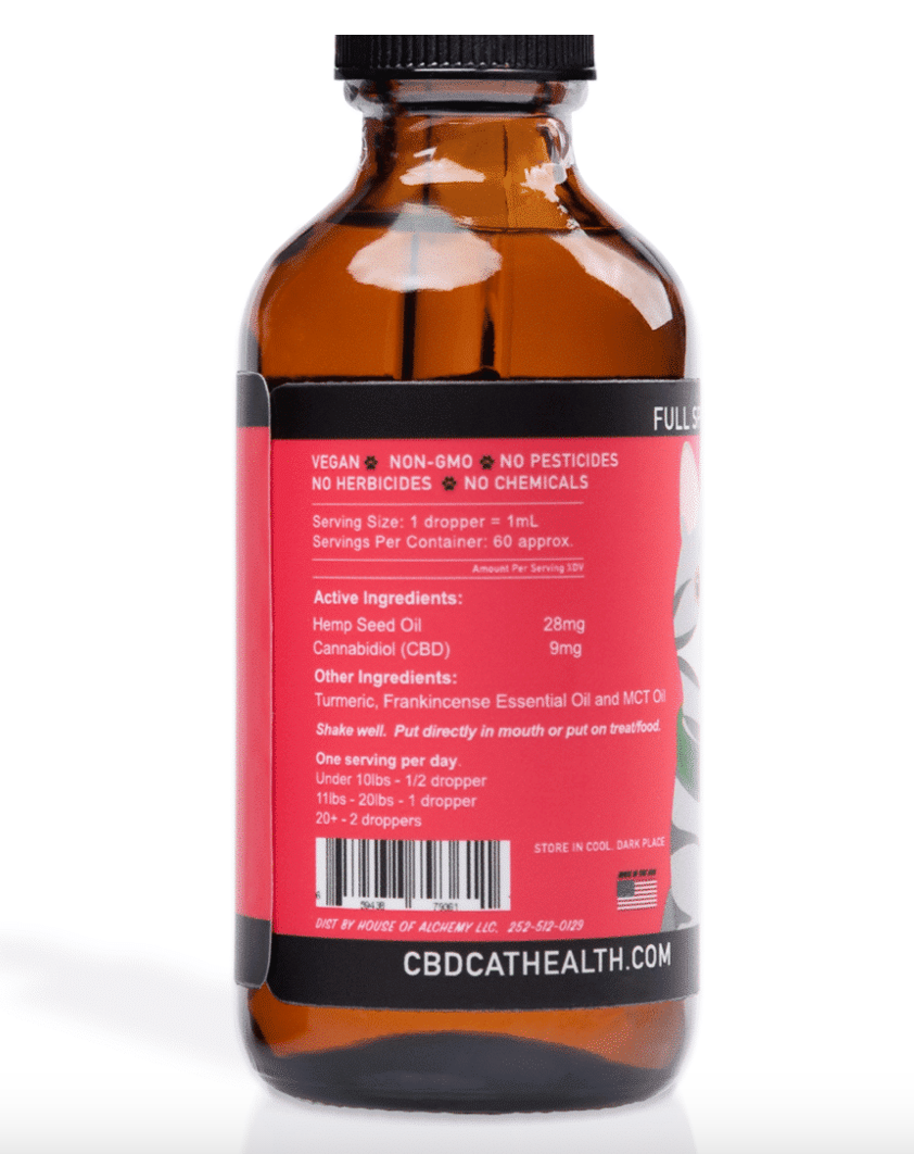 EASE CAT Oil | 550mg - Aches, Arthritis, Allergies