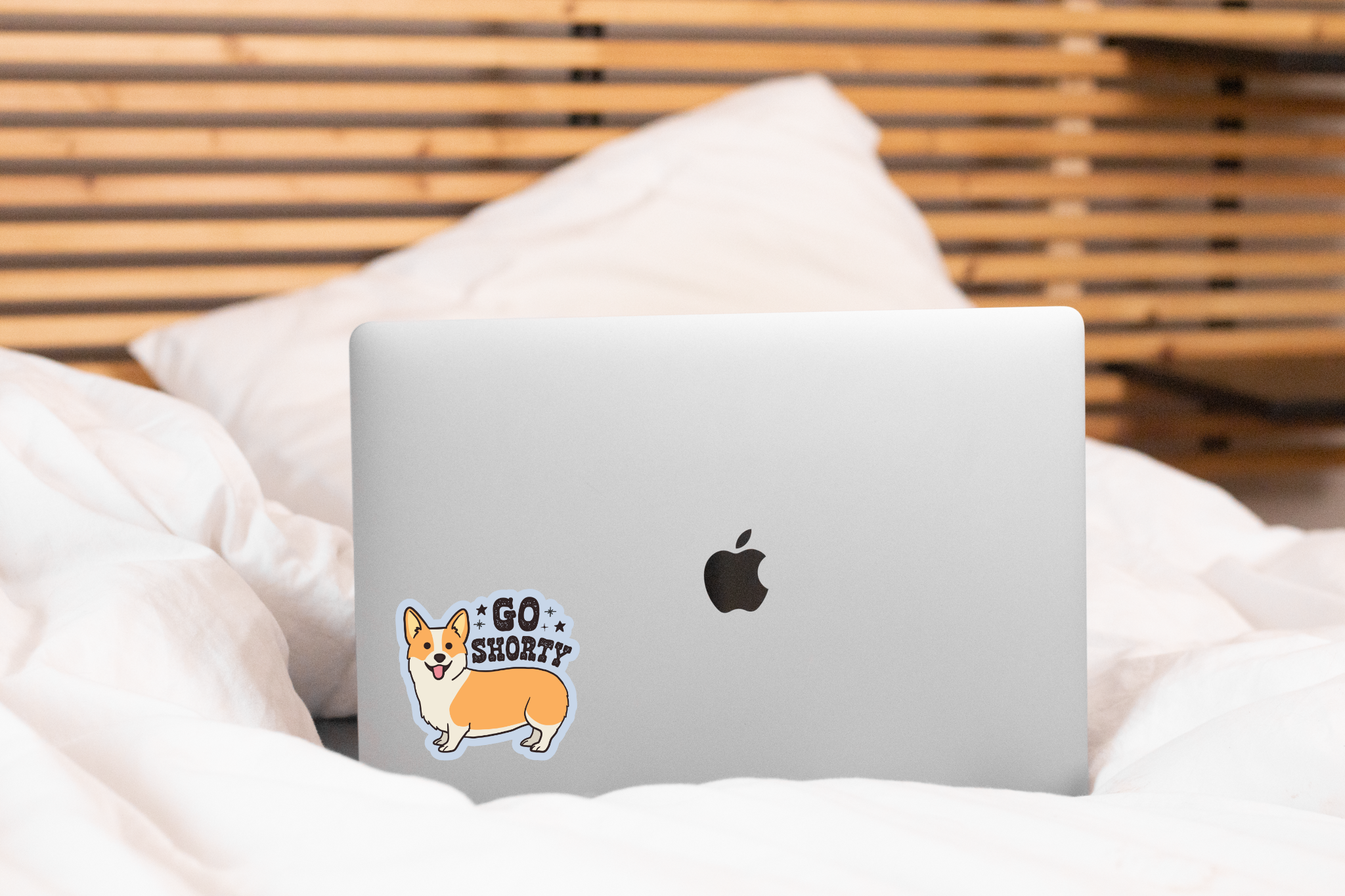 Yarnival - Go Shorty Sticker - dog, corgi, pet store, pet shop, animal