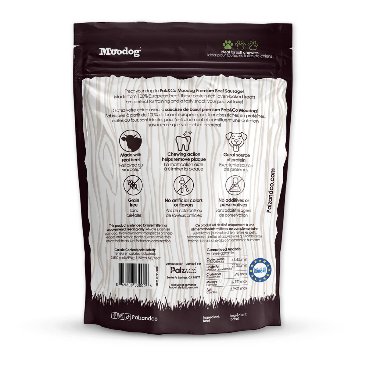 Palz&Co | MooDog Beef Sausage (8 Pack)