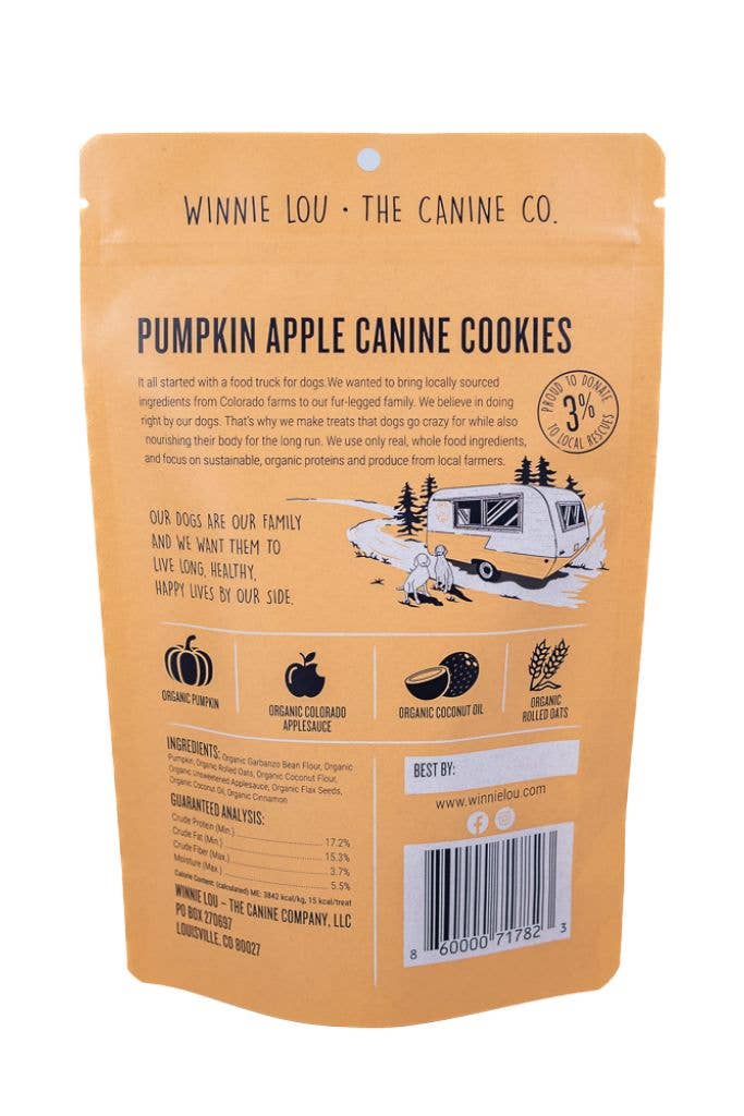 Winnie Lou - Pumpkin Apple Canine Cookies