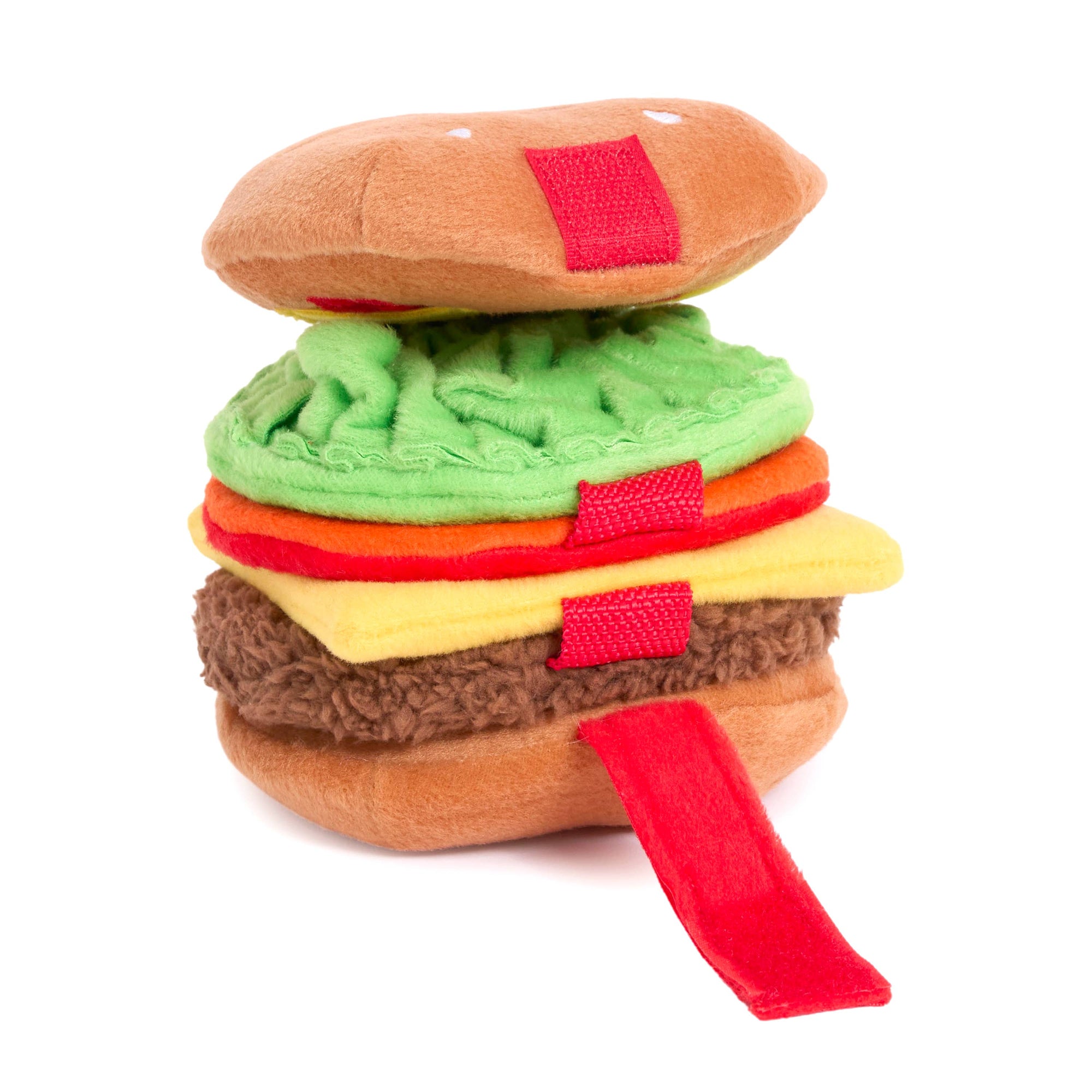 ZippyPaws - Snufflerz Stacks  Cheeseburger Interactive Dog Toy