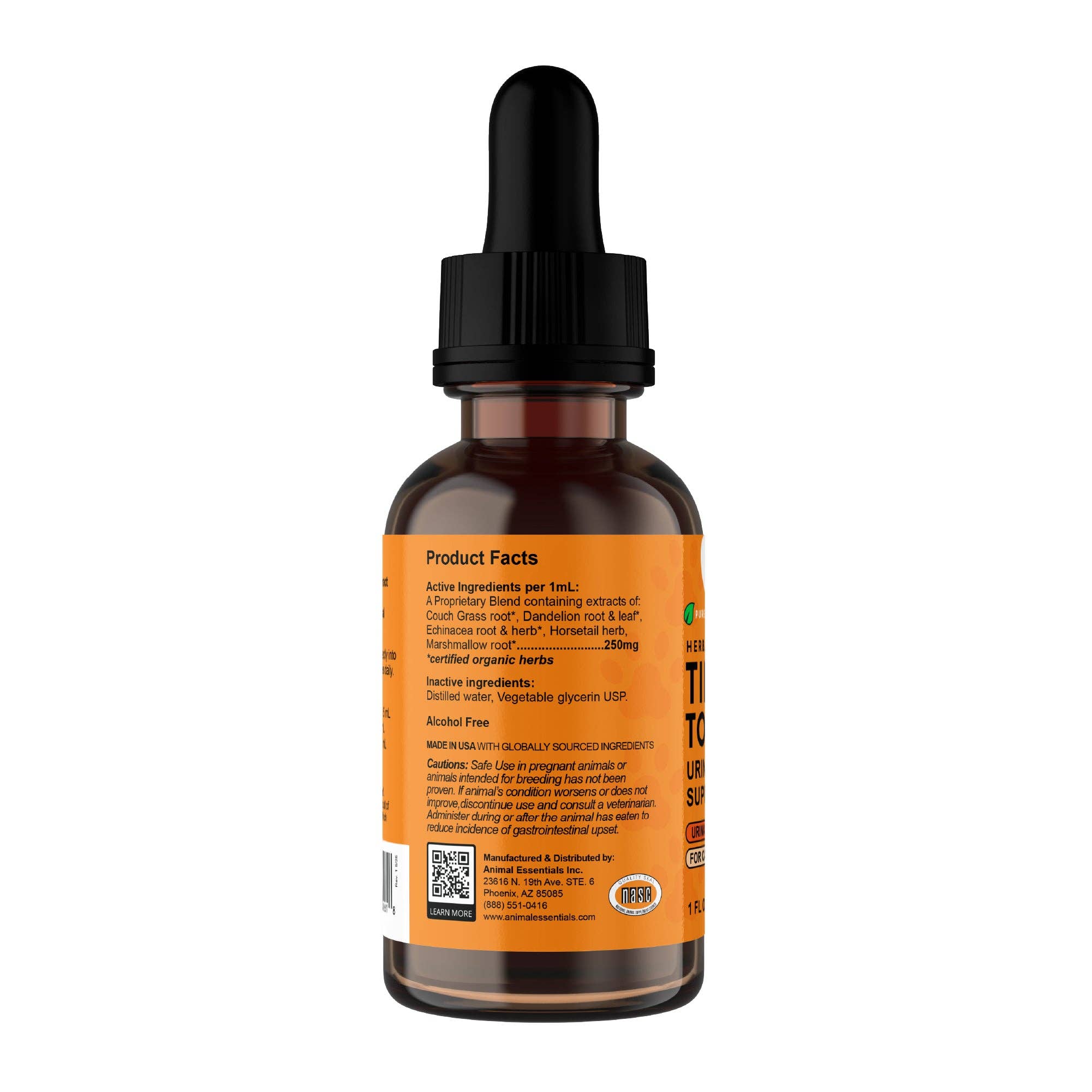 Animal Essentials | Tinkle Tonic Herbal Tonic Blend | Urinary Tract Support: 1oz