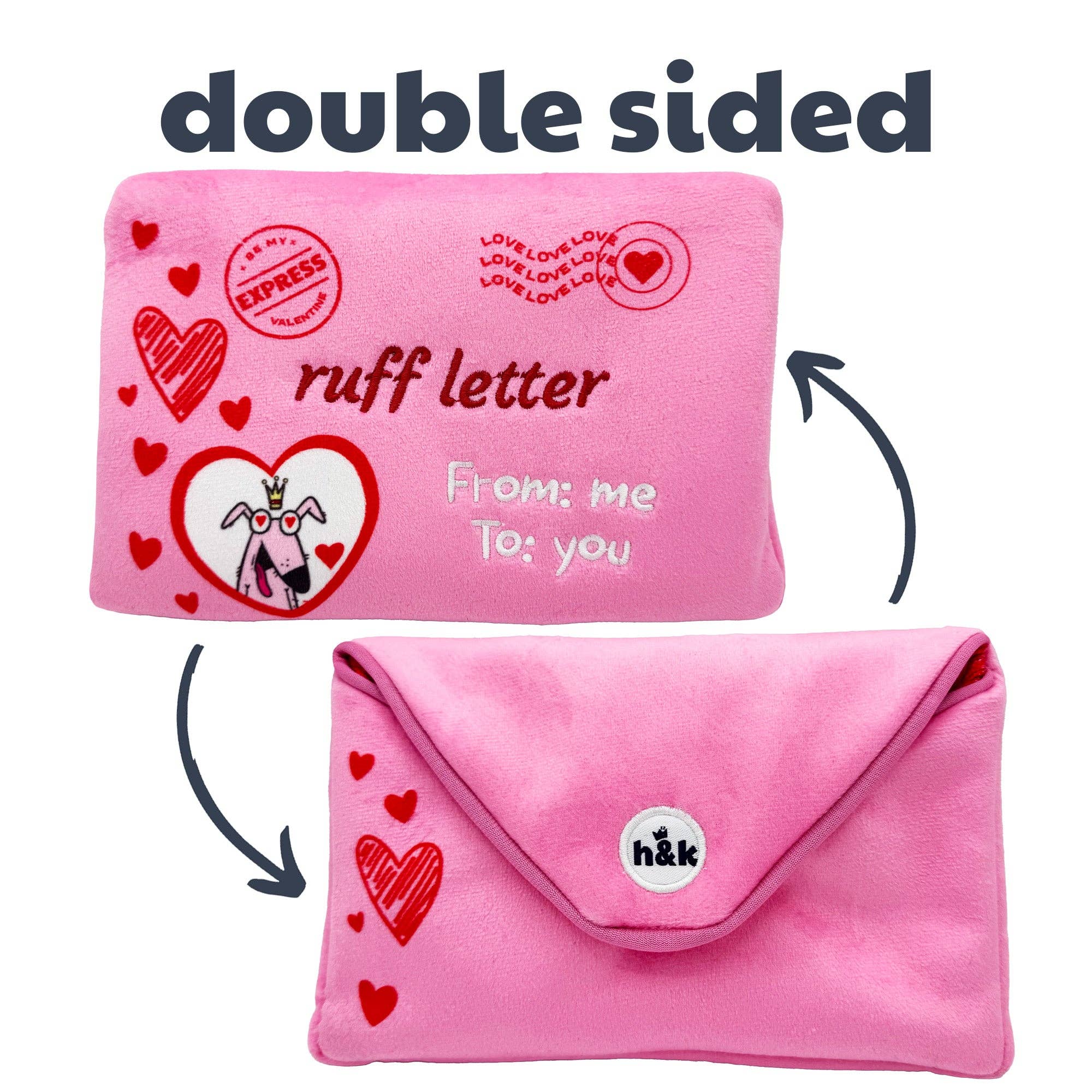 Huxley & Kent - Seek 'n Treat Ruff Letter Dog Toy (Double-Sided): One Size