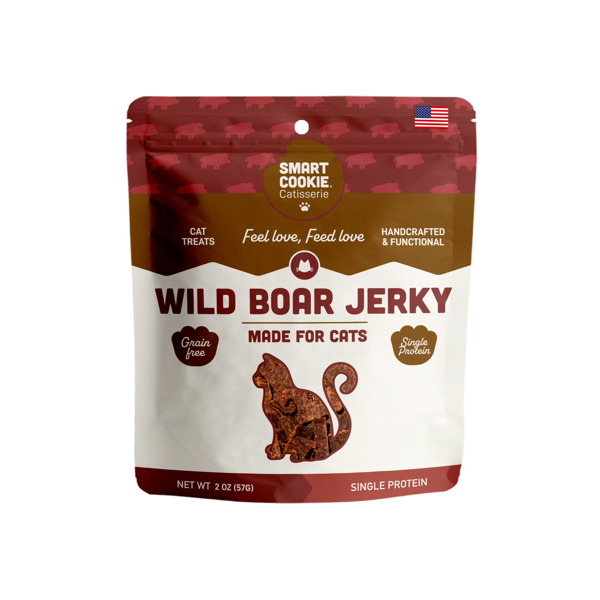 Smart Cookie Barkery- Wild Boar Jerky for Cats