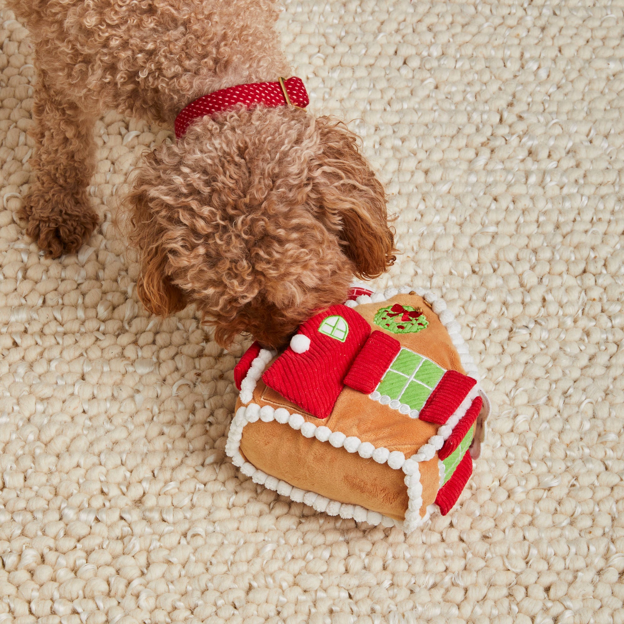 The Foggy Dog - Gingerbread House Interactive Snuffle Holiday Dog Toy