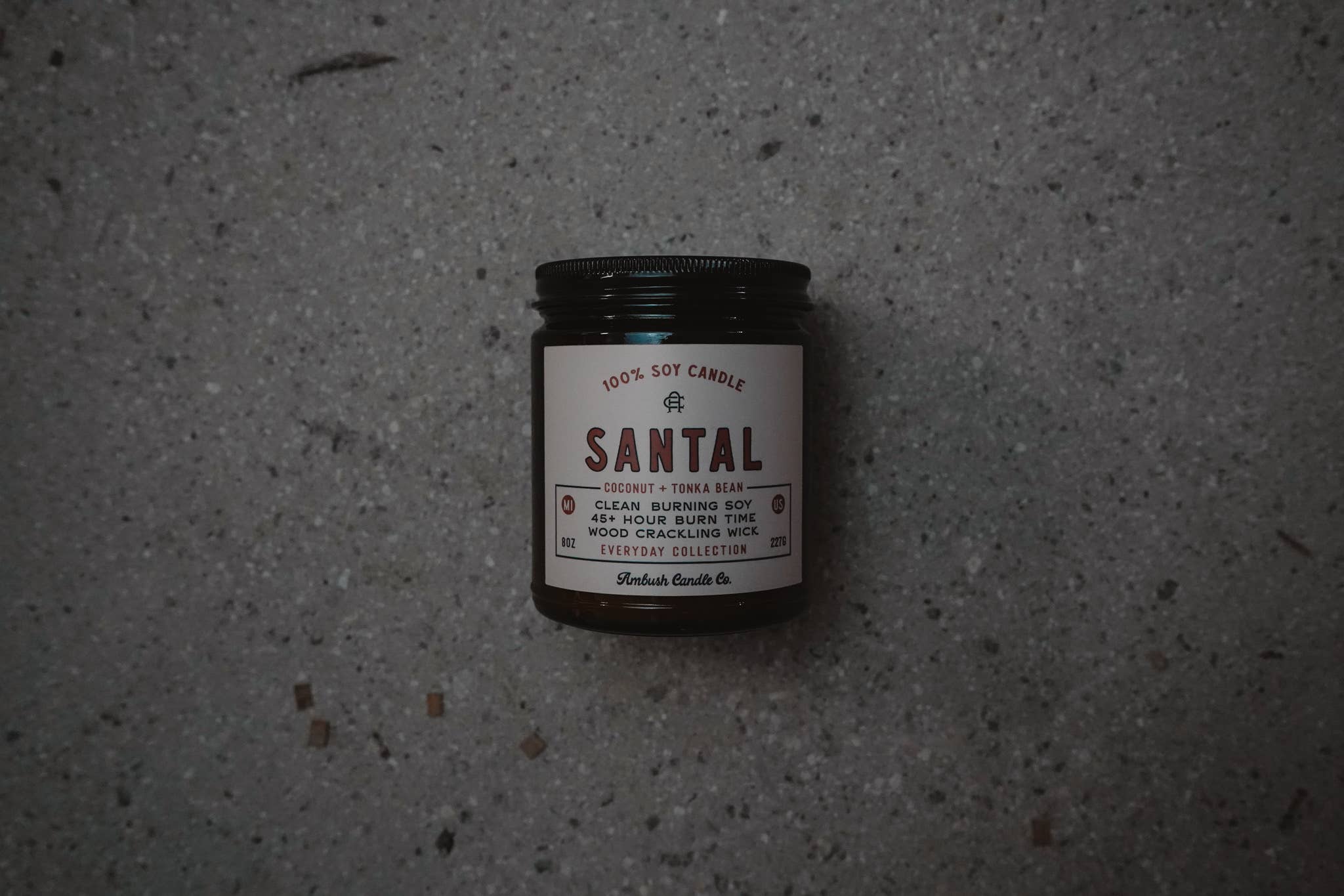 Ambush Candle Co. - Santal | Coconut + Tonka Bean 8oz Soy Candle