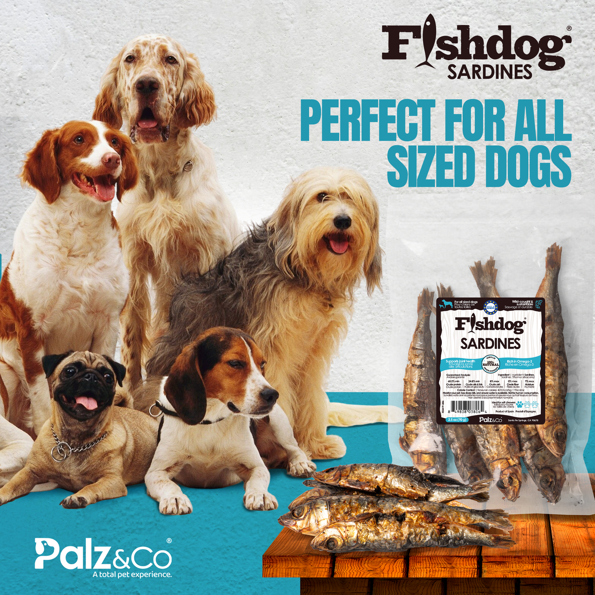 Palz&Co | Fishdog Sardines (2.5oz)