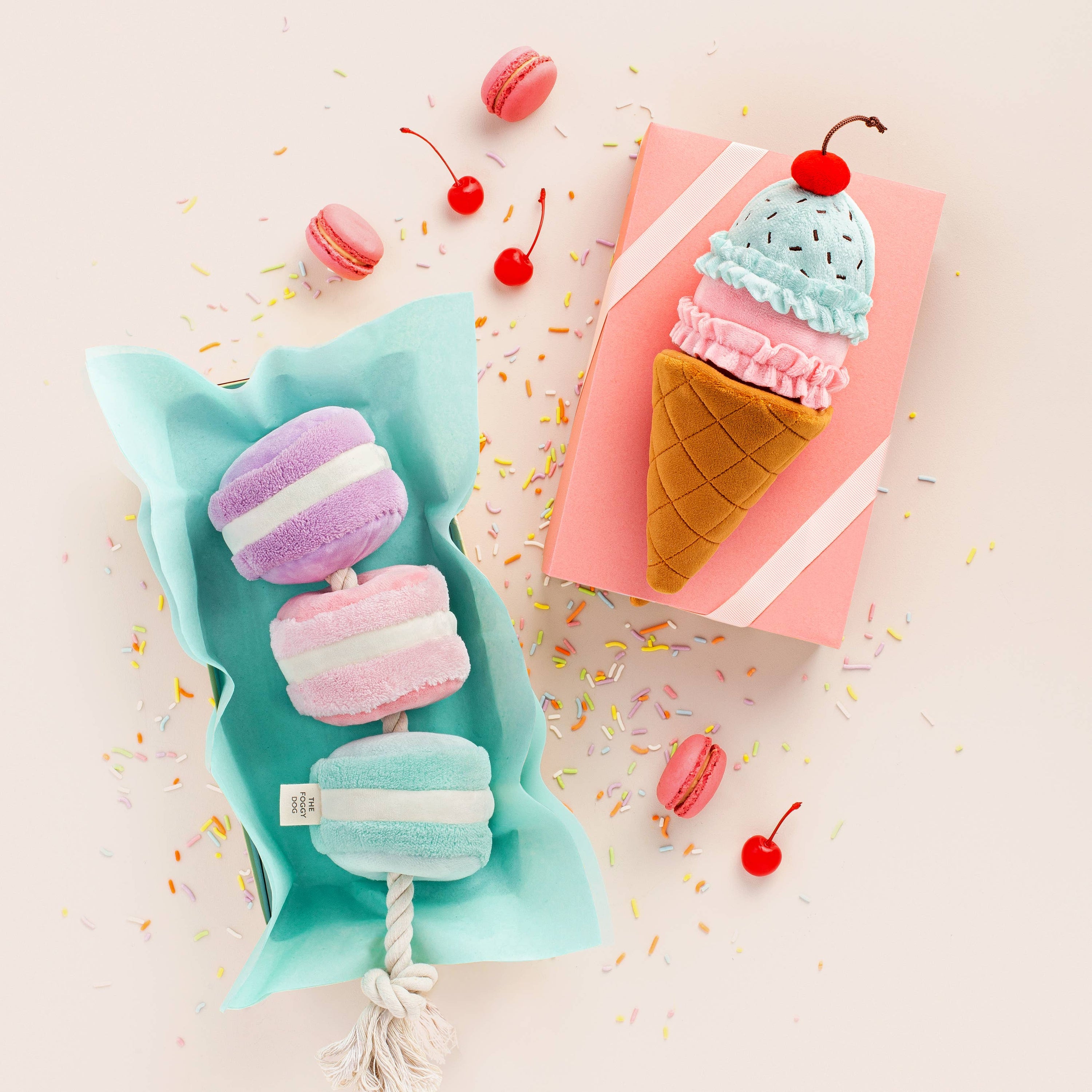 The Foggy Dog - Ice Cream Interactive 2-in-1 Bounce Dog Toy