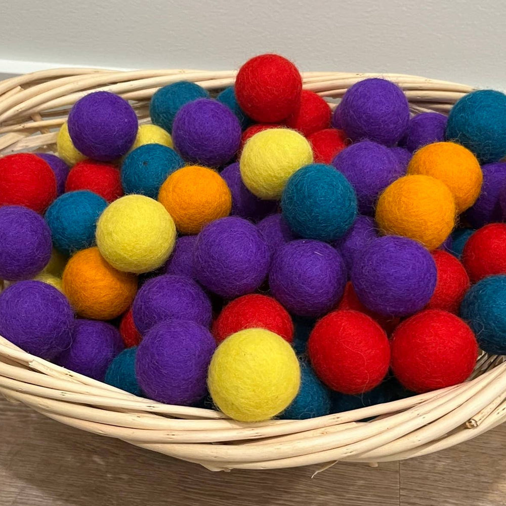 
                  
                    Handmade Felt Balls made of 100% New Zealand Wool: 2.3" (6cm)
                  
                