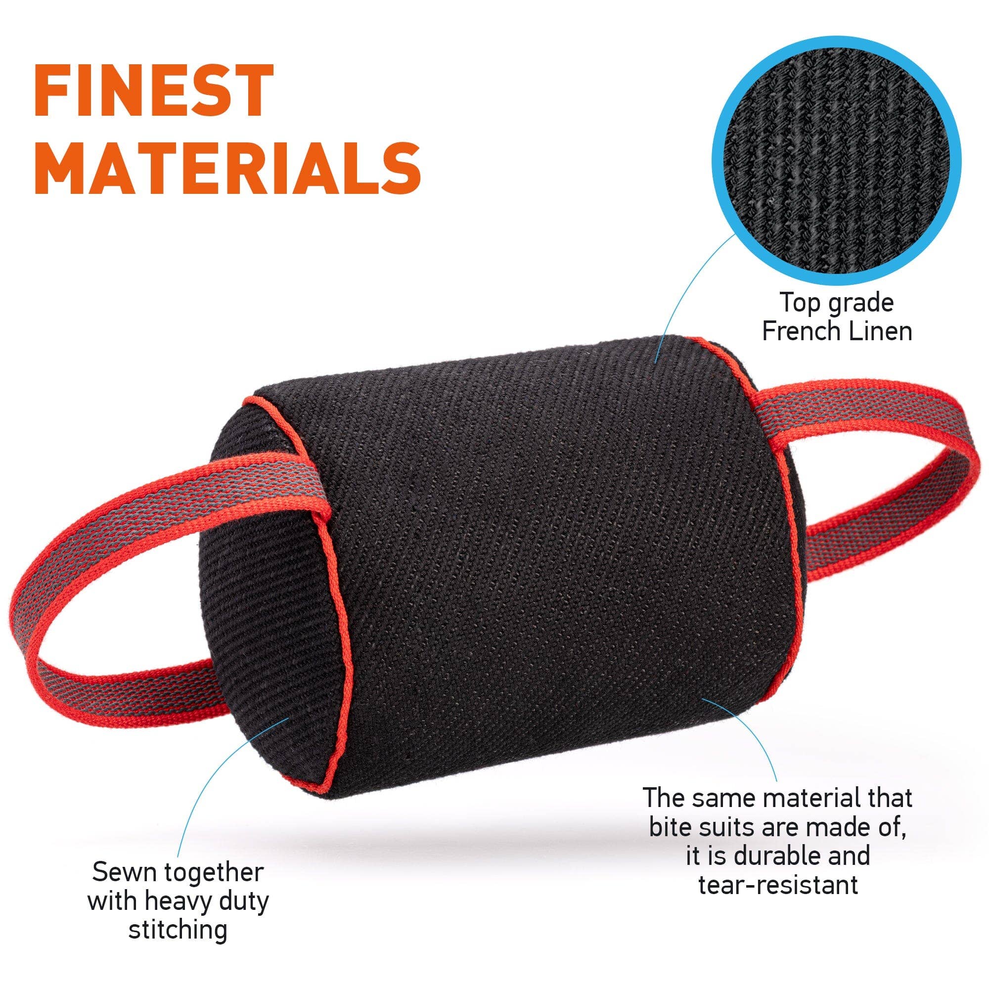 Dogline - Viper French Linen Cylinder Mini Bite Roll