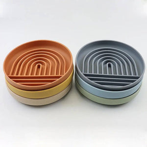 Koira - Rainbow Silicone Slow Feeder Lick Mat with Suction terracota