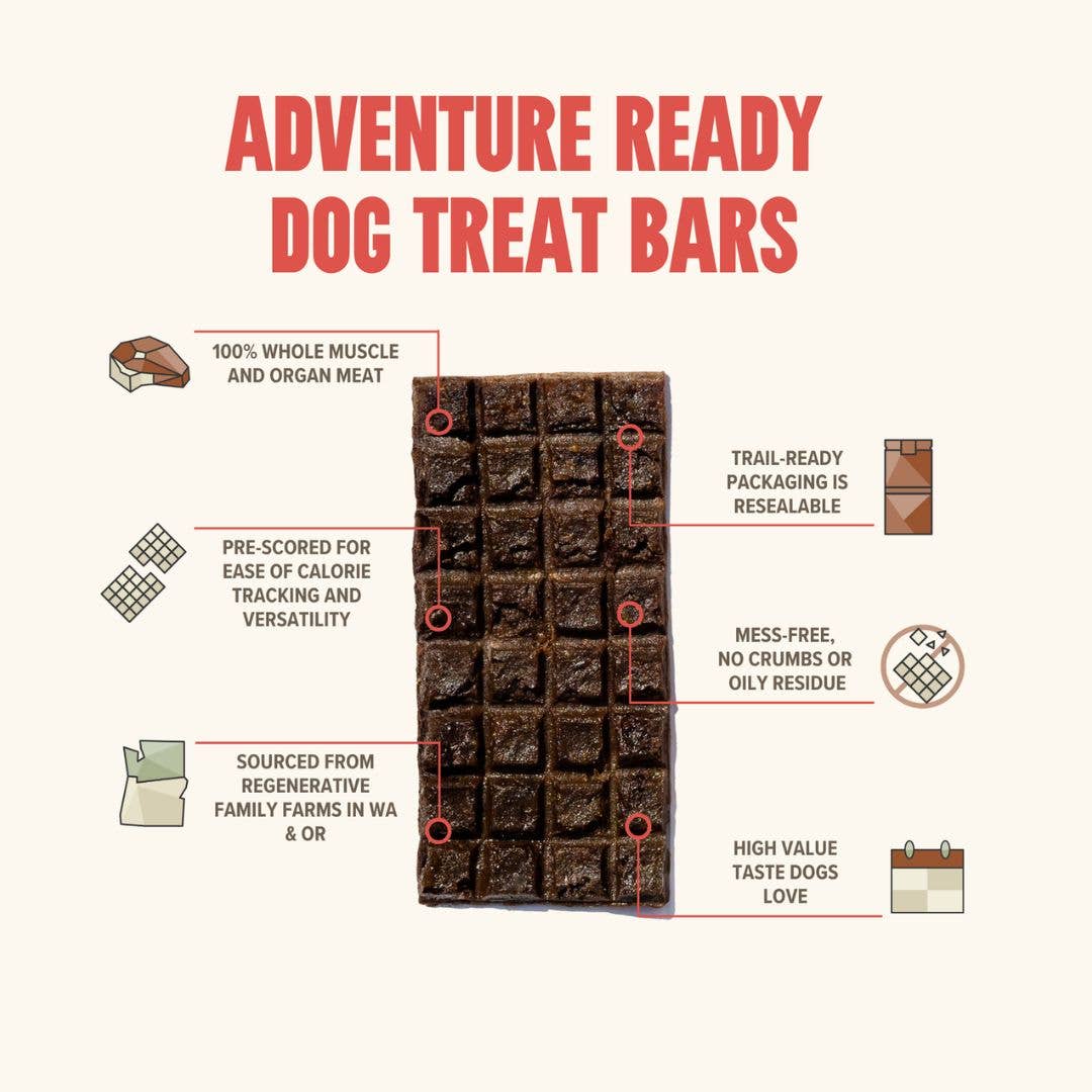 RYŌKEN INSTINCT -  Beef Treat & Snack Bar for Active Dogs - Energy & Recovery