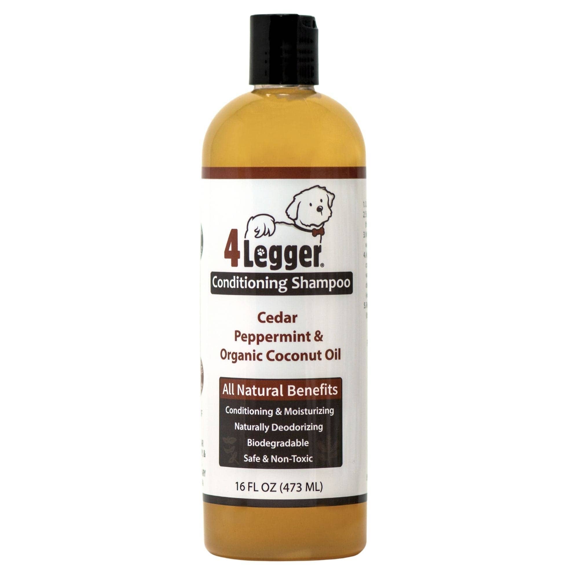 4-Legger - Natural Cedar Dog Shampoo and Conditioner with Peppermint & Eucalyptus: 16 oz