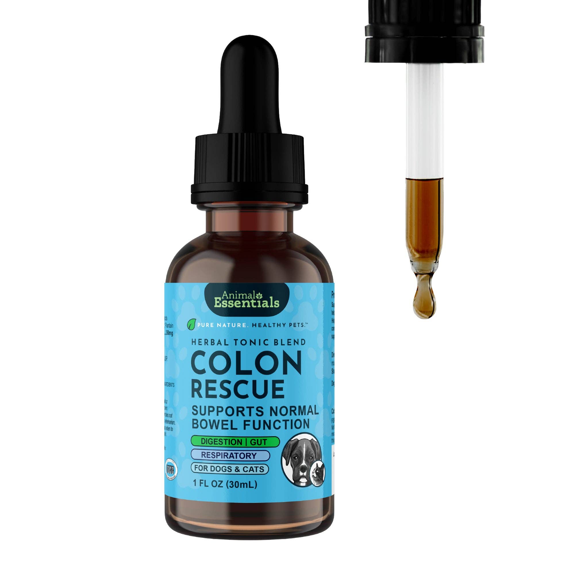Animal Essentials - Colon Rescue Herbal Tonic | Supports Normal Bowel Function: 1oz