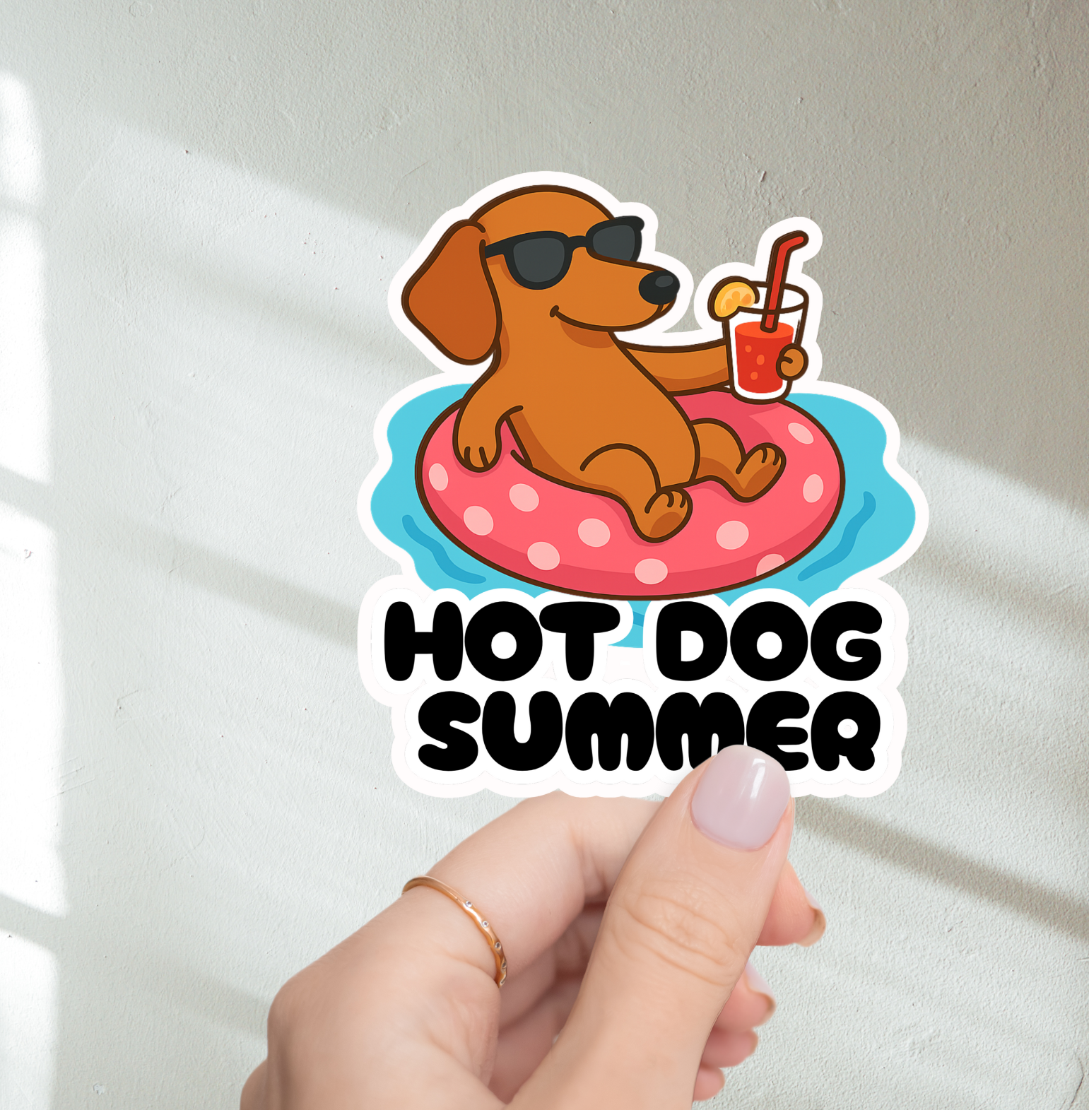The Doggy District - Hot Dog Summer Sticker