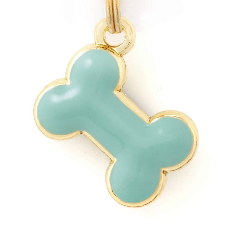 The Foggy Dog - Blue Bone Collar Charm