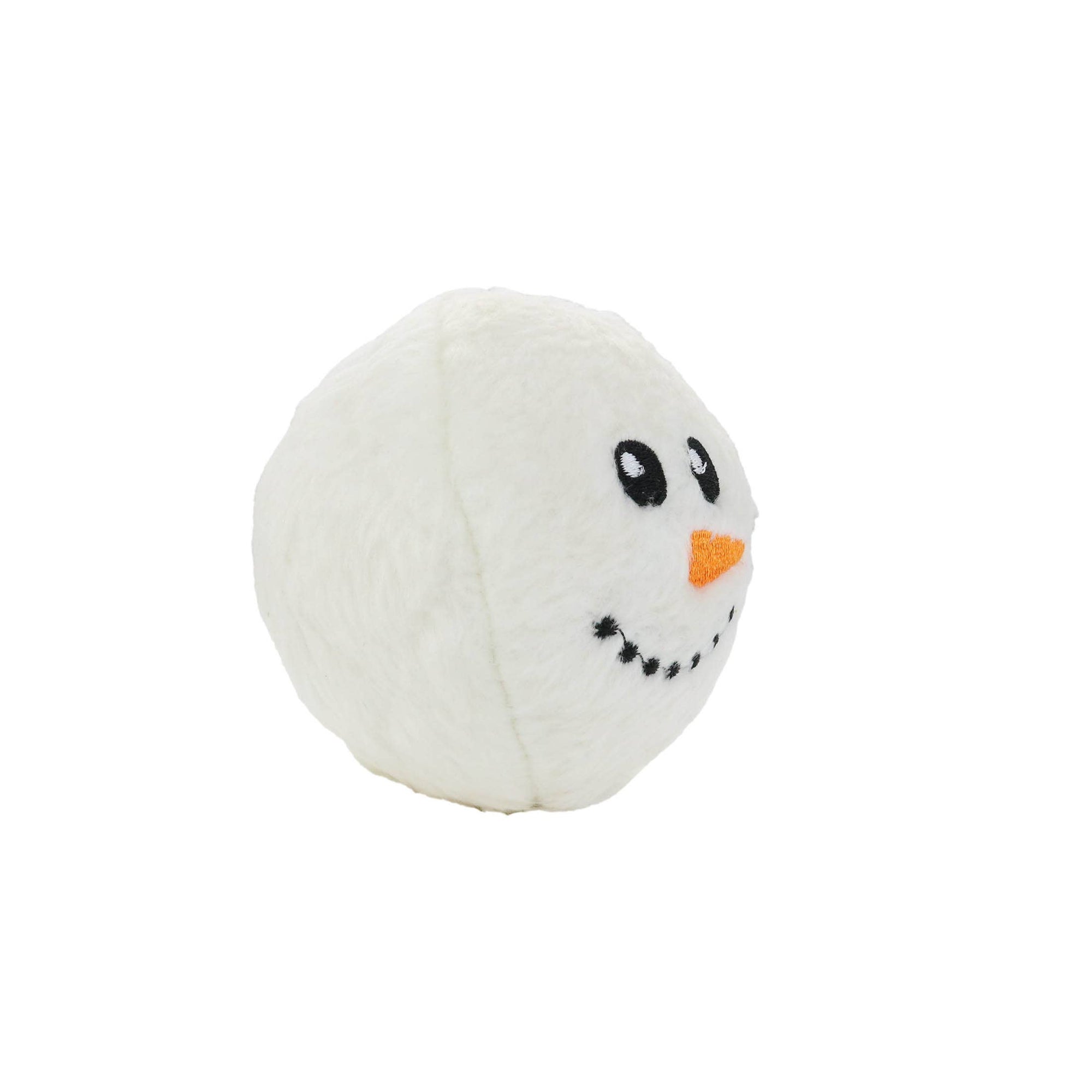 Tuffy Dog Toys - VIP Products - Mighty Ball-Small Snowball Squeaky Dog Toy, No Stuffing
