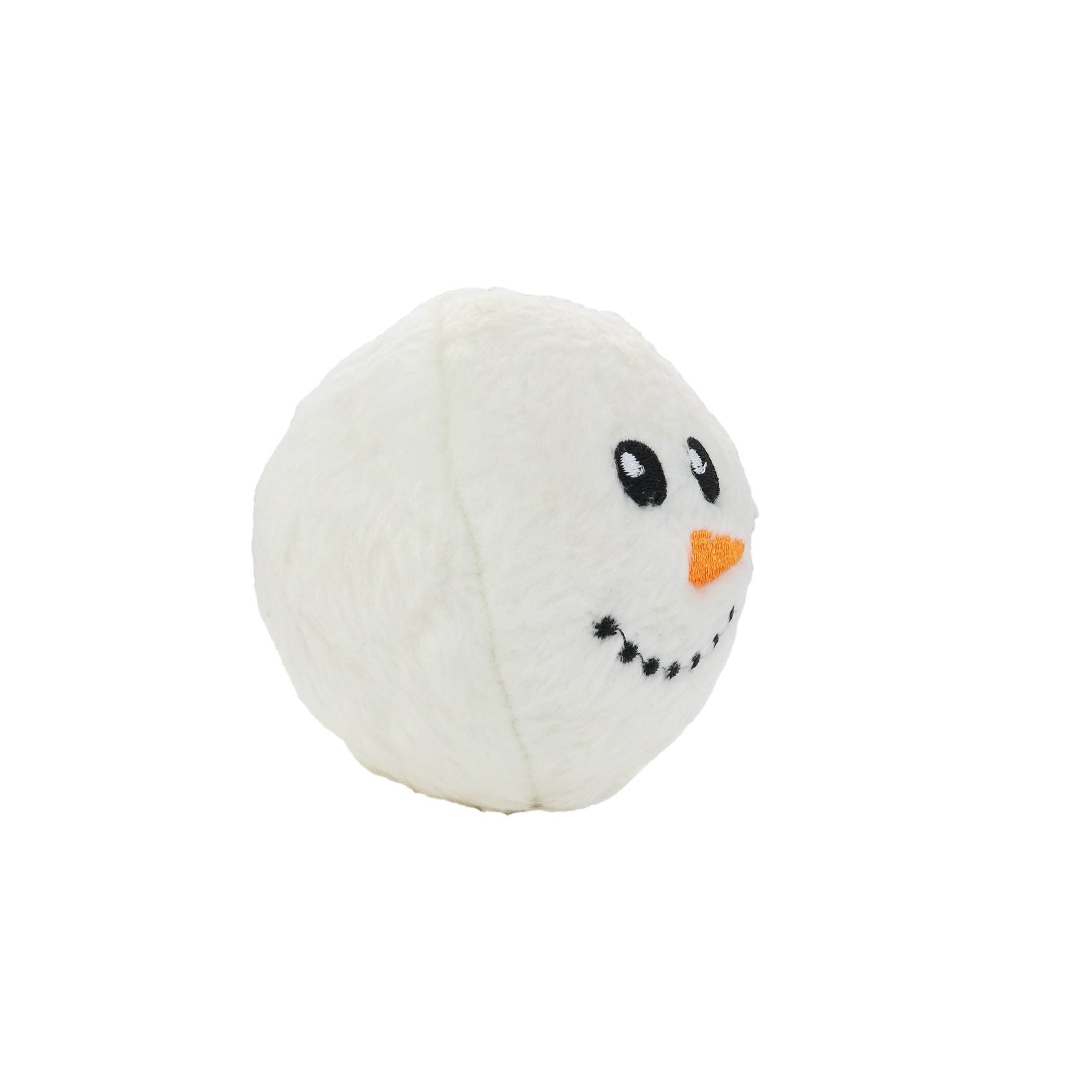 Tuffy Dog Toys - VIP Products - Mighty Ball-Small Snowball Squeaky Dog Toy, No Stuffing