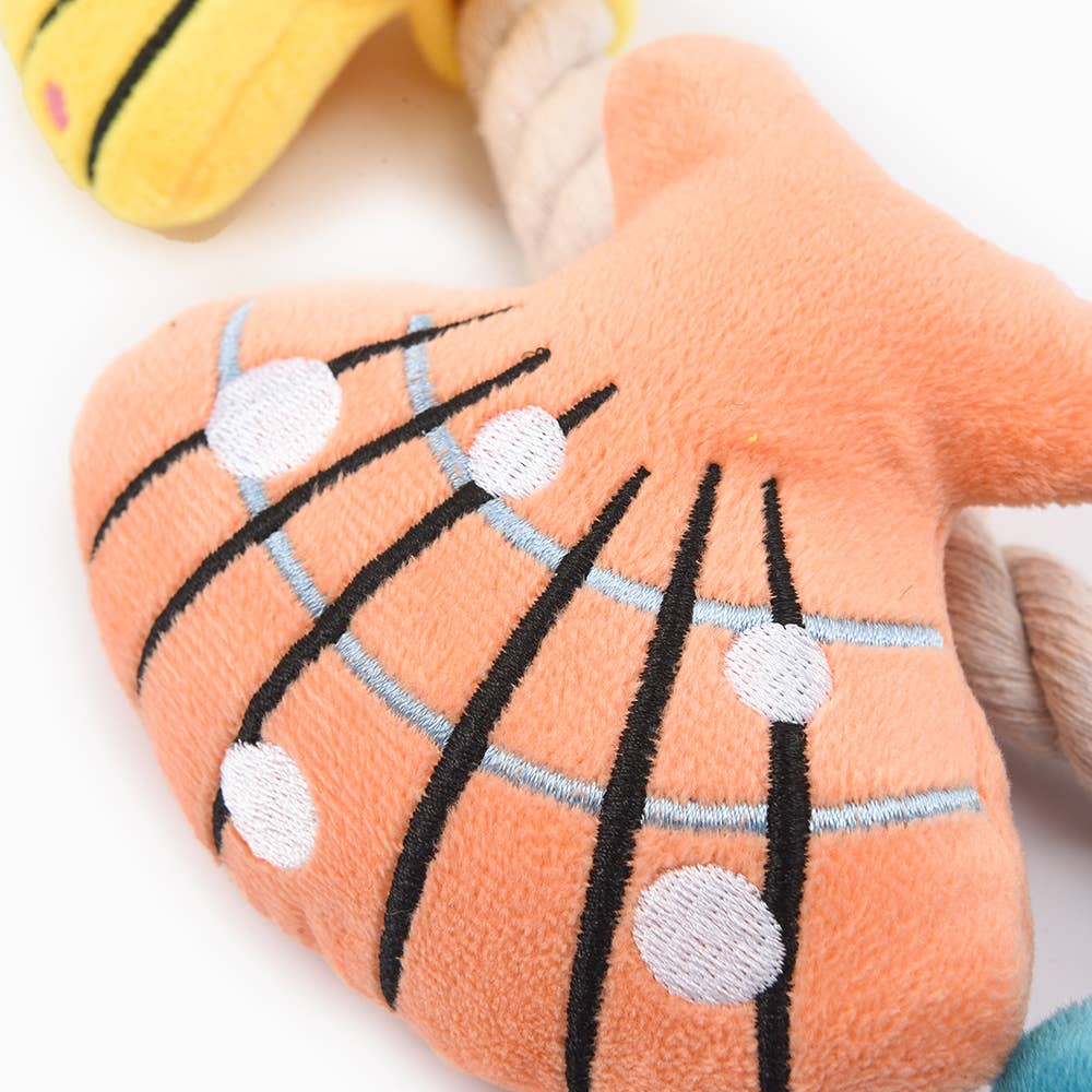 Hugsmart Products Inc - HugSmart Pet - Pirate Pups    | Shell Necklace - Rope Toy