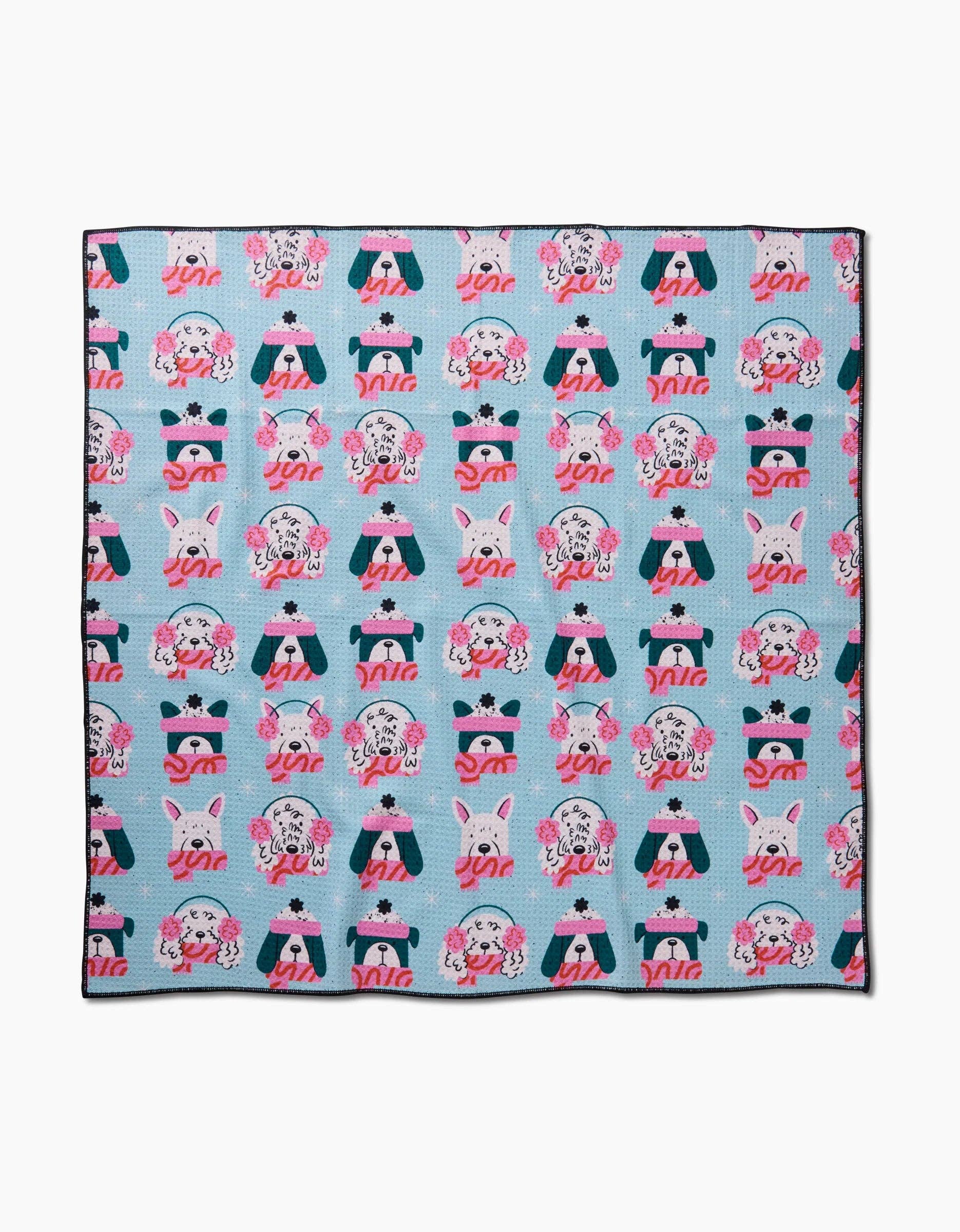 Geometry - Bundled Up Pups Dog Towel