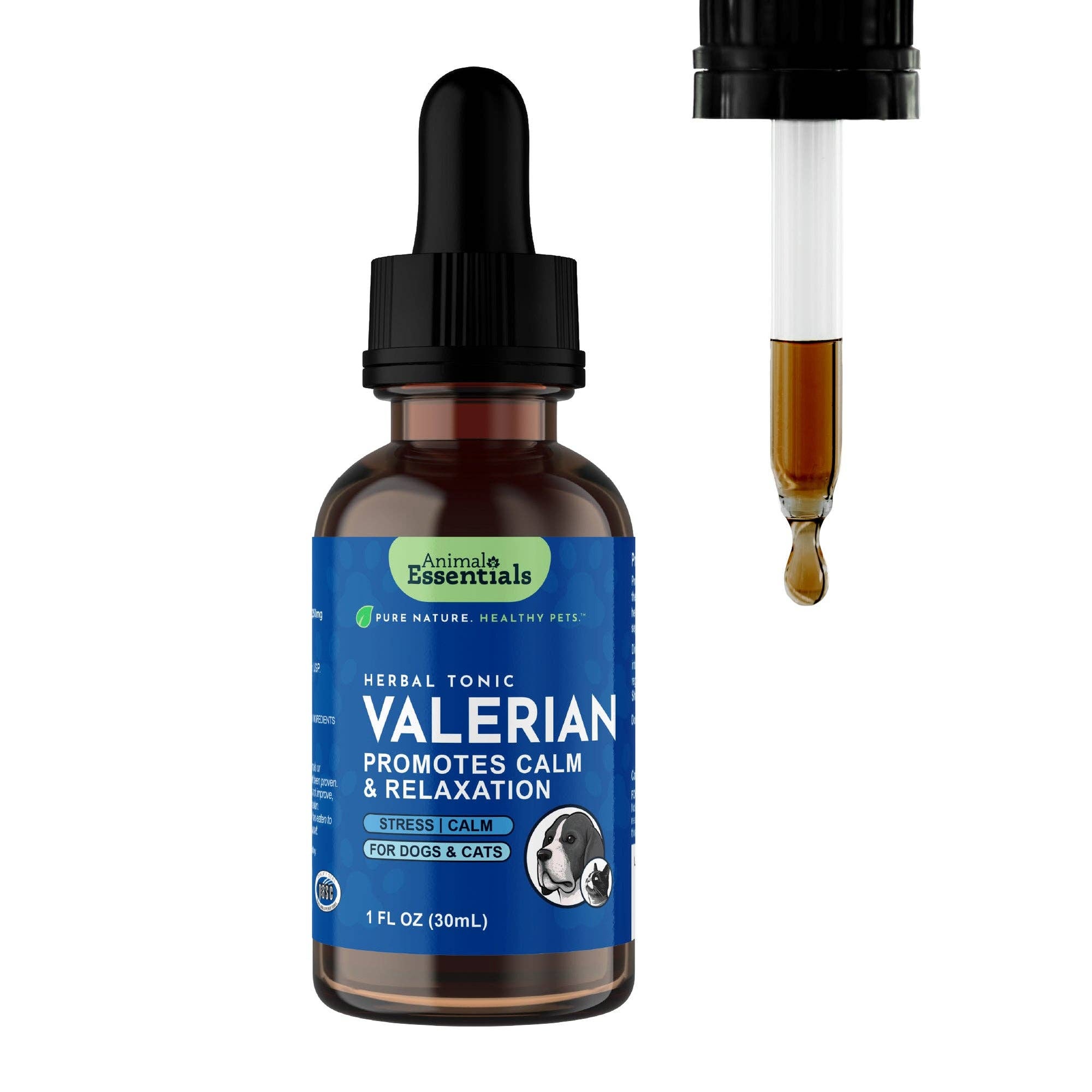 Animal Essentials - Valerian Herbal Tonic | Promotes Calming Effect: 1oz