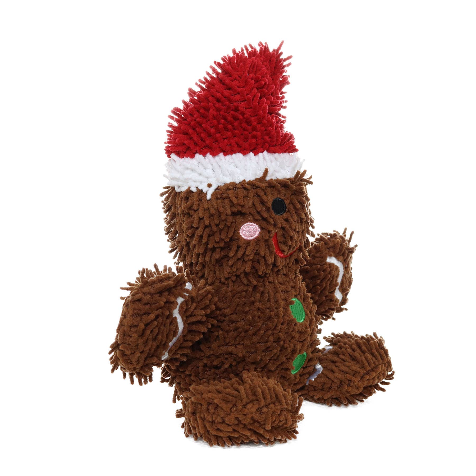 Tuffy Dog Toys - VIP Products - Mighty Microfiber Ball Gingerbread Man, Christmas Dog Toy
