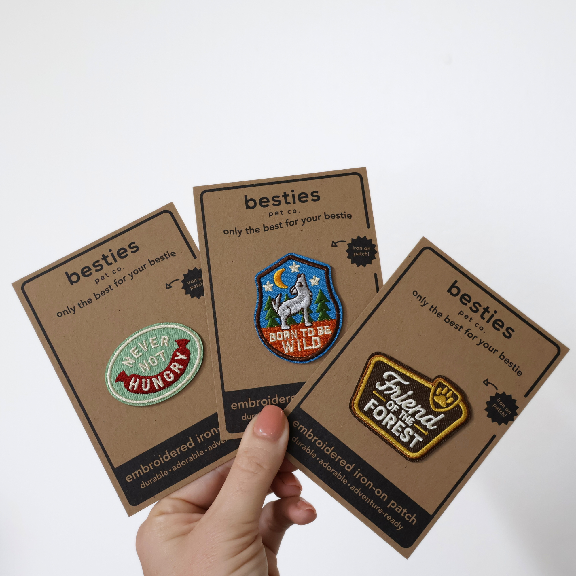 Besties Pets - Beach Bum  | Iron-On Patch for Pets: Yes