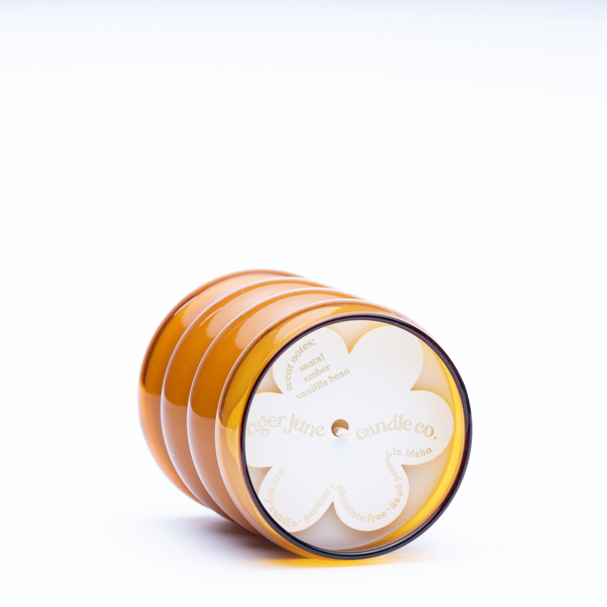 Ginger June Candle Co. - Free your mind • wiggle collection  • brown 9 oz soy candle
