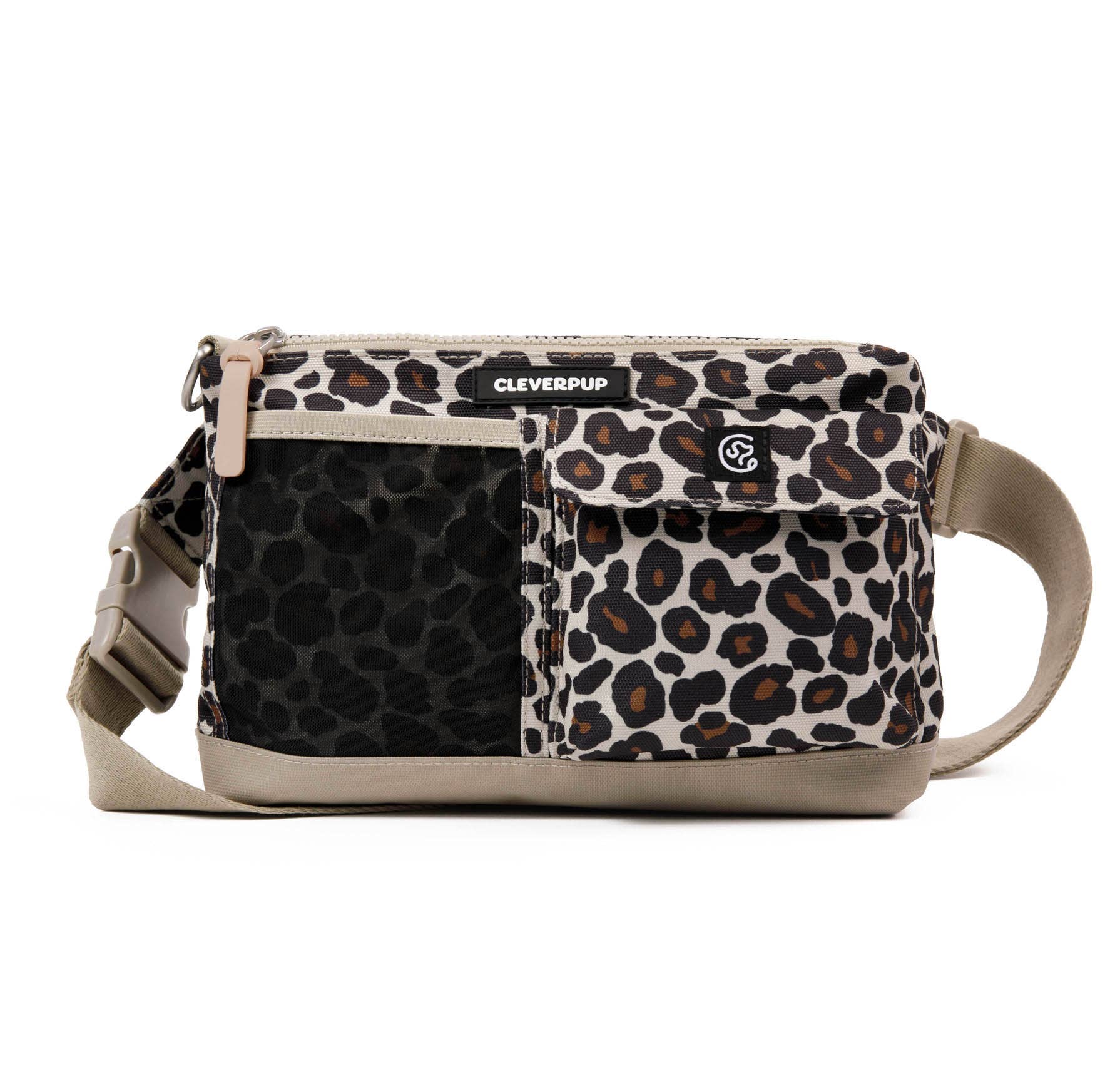 Cleverpup - Dog Walk & Train Sling Bag: Leopard
