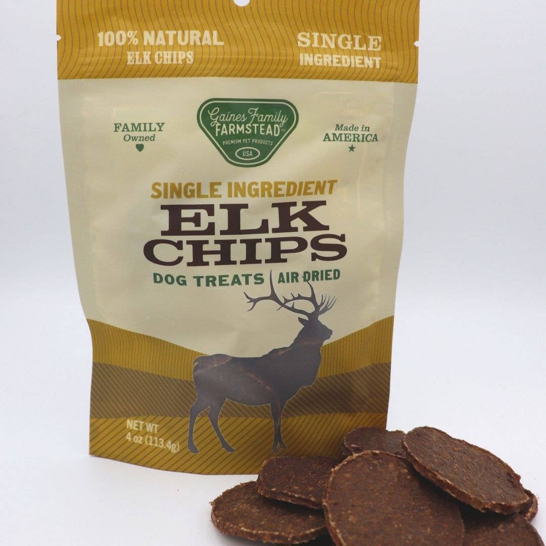 Gaines Family Farmstead- Elk Chips (4.5oz)