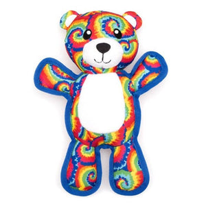 The Worthy Dog - Kaleidoscope Bear Toy: Multi-Colored / Large