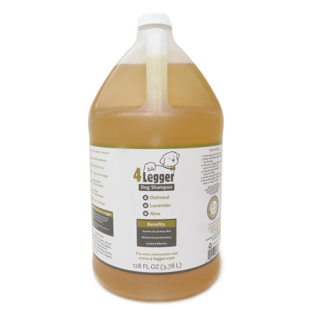 4-Legger - Organic Oatmeal Dog Shampoo with Lavender and Aloe: (16 oz)