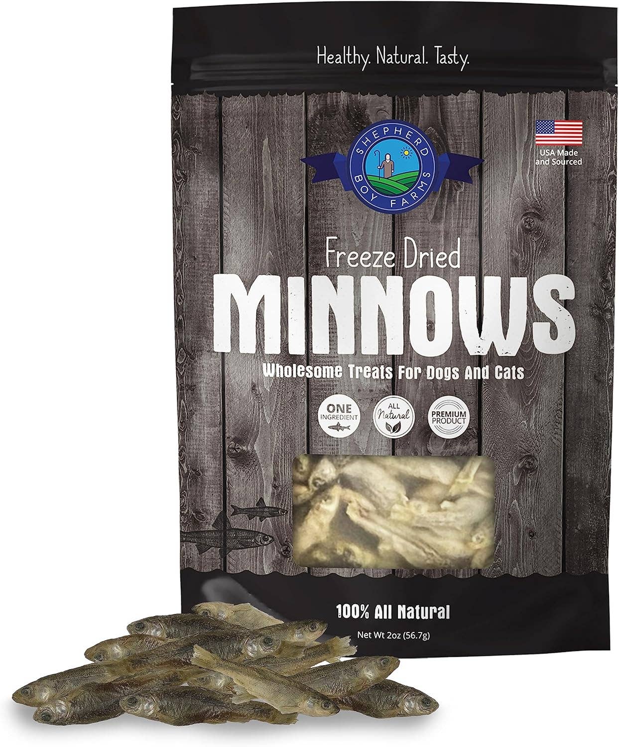 Shepherd Boy Farms - Freeze Dried Minnow Treats (2oz, 5oz)
