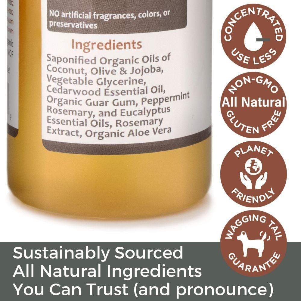 4-Legger - Natural Cedar Dog Shampoo and Conditioner with Peppermint & Eucalyptus: 16 oz