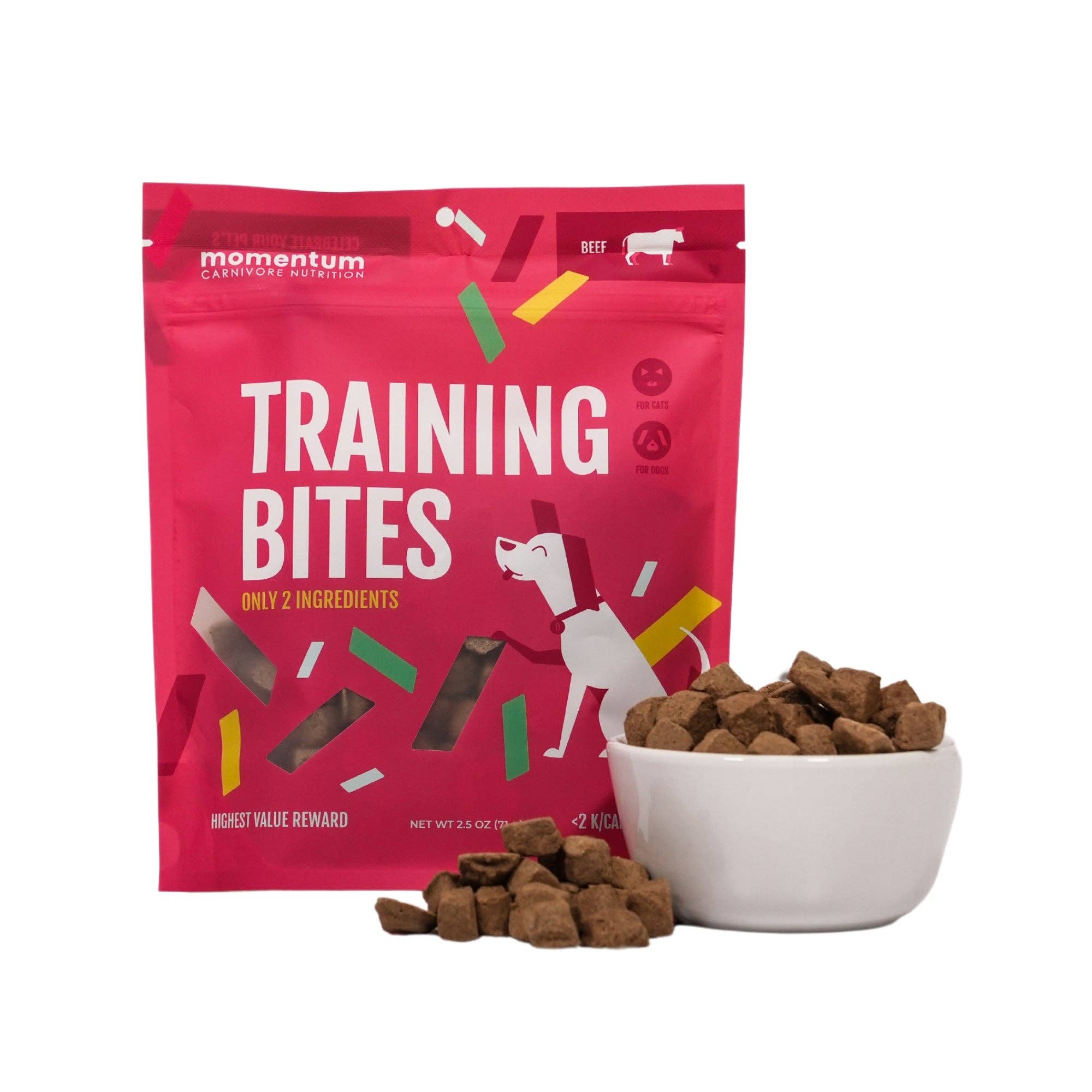 Momentum Carnivore Nutrition - Beef Training Bites (2.5oz)