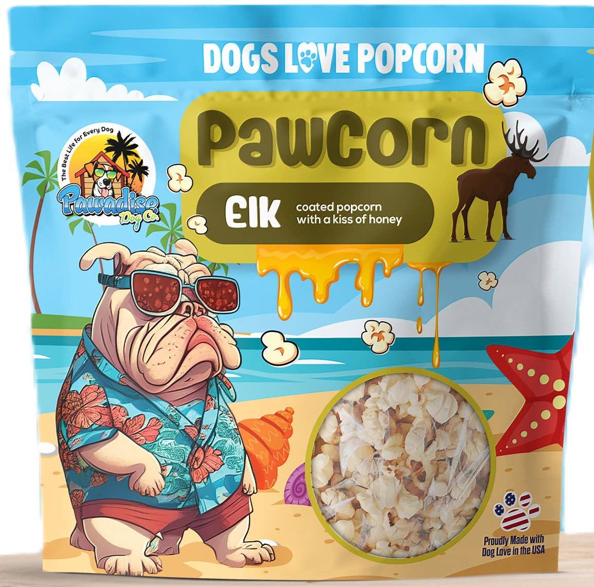 Pawadise Dog Co. - PawCorn Healthy Dog Treats - Elk