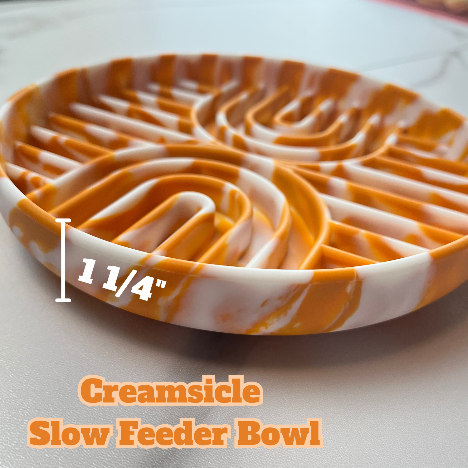 Pup Snack Pack - Creamsicle Slow Feeder: Orange and Cream