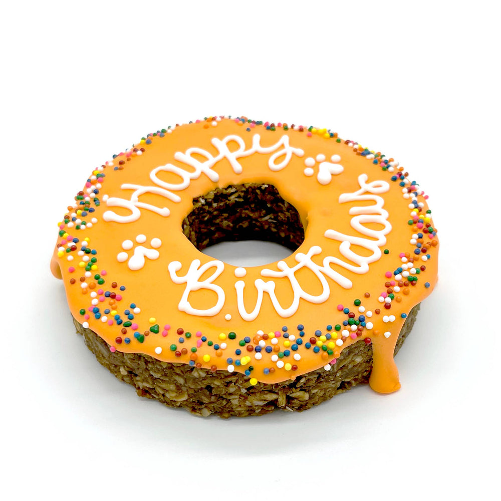 Furry Belly Bake Shop - Donut Birthday Chewy Oat Cake: Pink