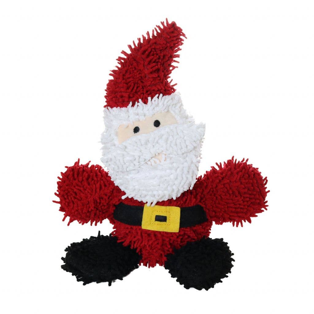 Tuffy Dog Toys - VIP Products - Mighty Microfiber Ball Santa, Christmas Holiday Dog Toy