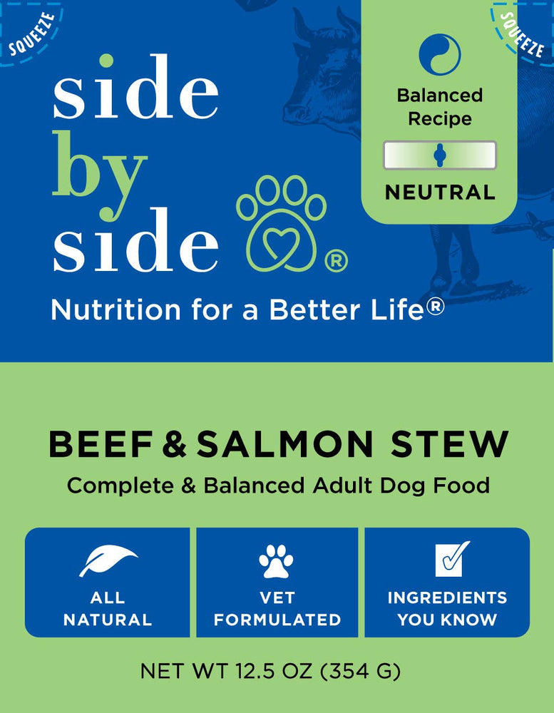 
                      
                        Side By Side - Hearty Tetra Stew - Neutral Beef + Salmon
                      
                    