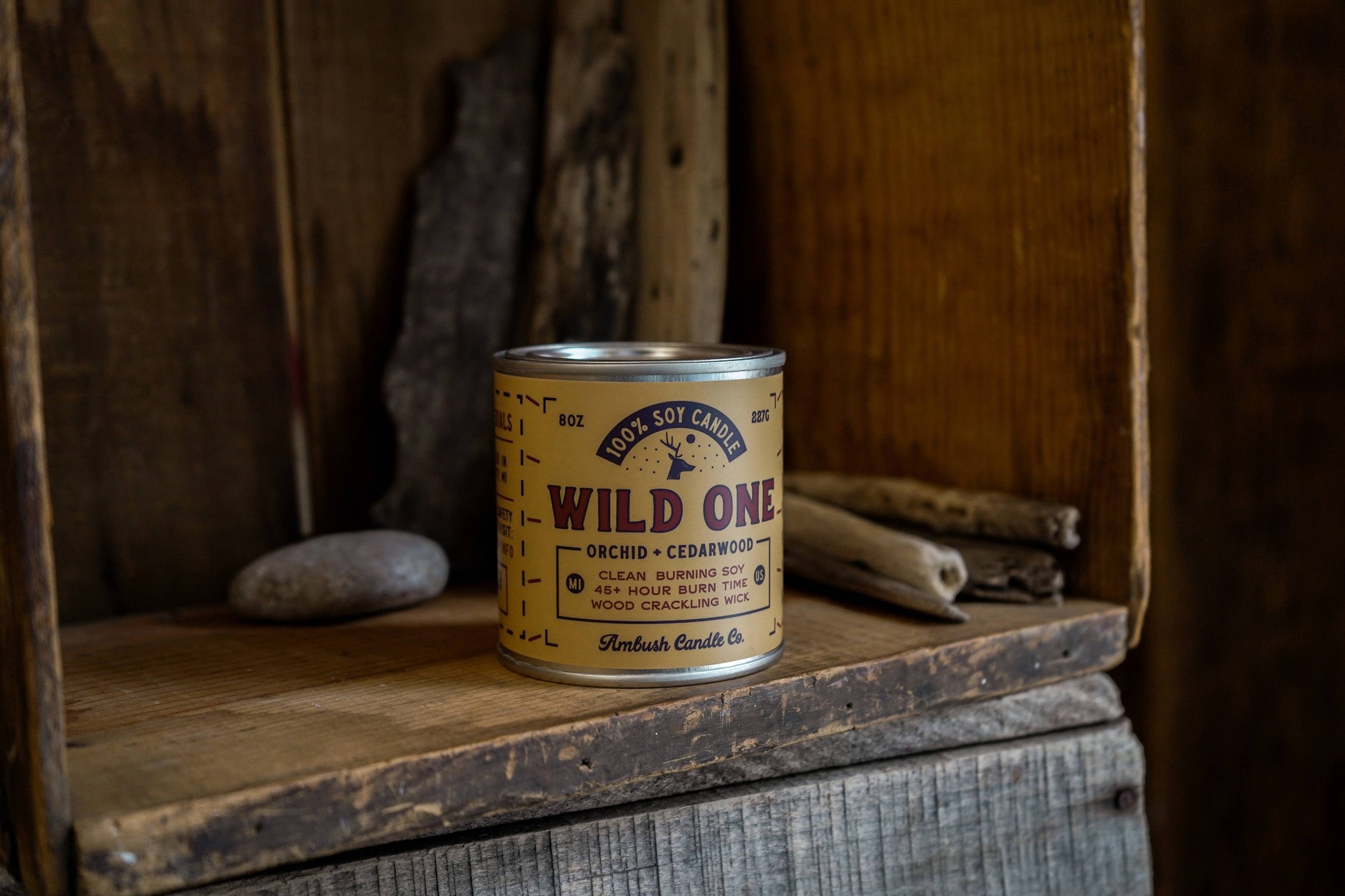 Ambush Candle Co. - Wild One | Orchid + Cedarwood 8oz Soy Candle