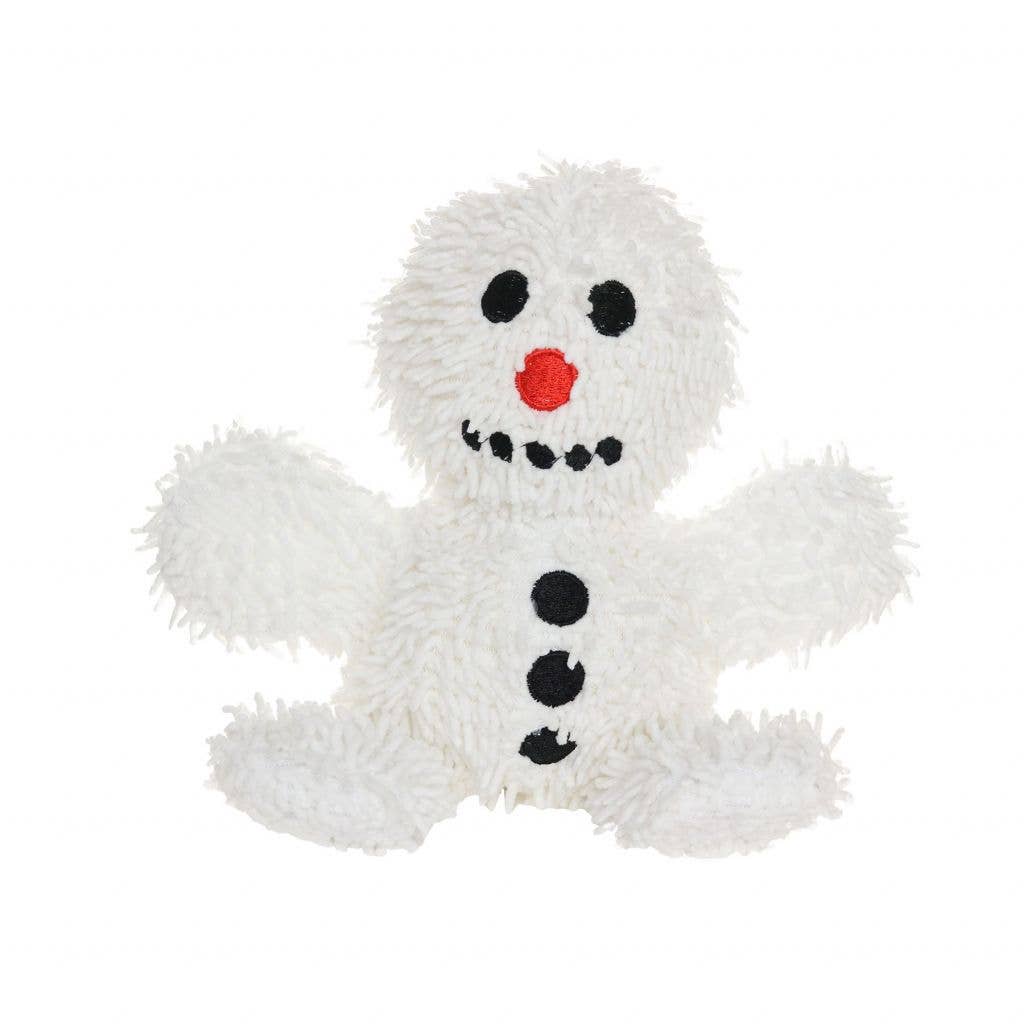 Tuffy Dog Toys - VIP Products - Mighty Microfiber Ball Snowman, Holiday Squeaky Dog Toy