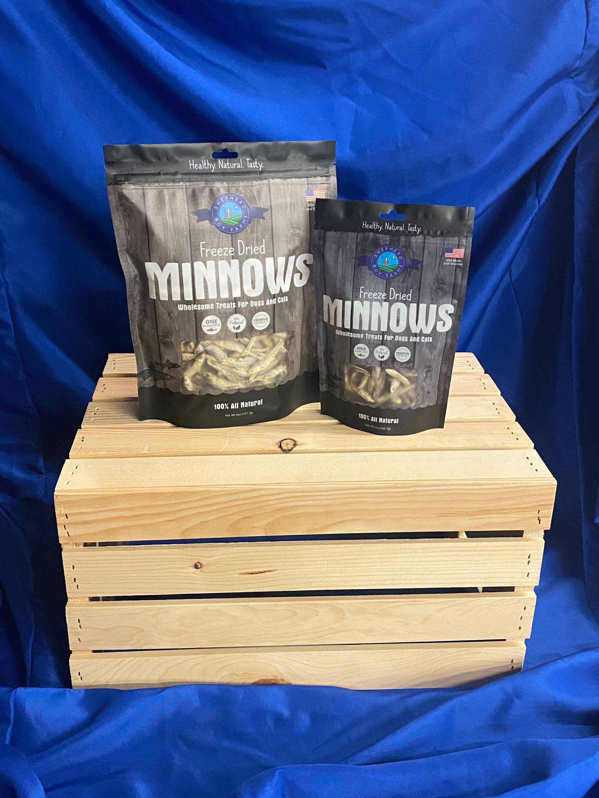 Shepherd Boy Farms - Freeze Dried Minnow Treats (2oz, 5oz)