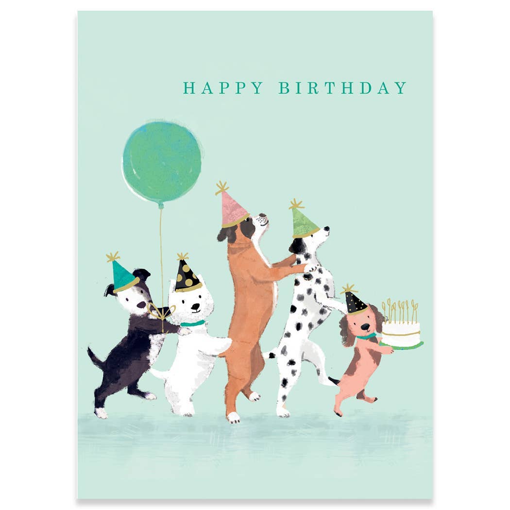 Calypso Cards LLC - DOG CONGA BIRTHDAY GREETING CARD 4.5 x 6.25"