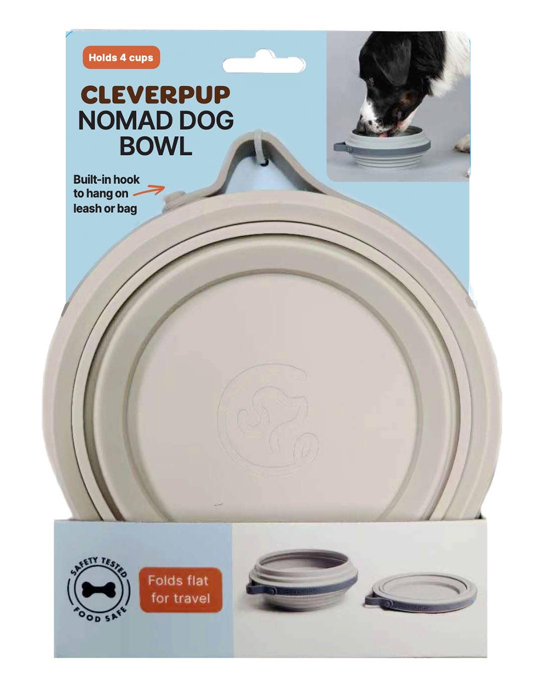 Cleverpup - Nomad Collapsible Dog Bowl (Small)
